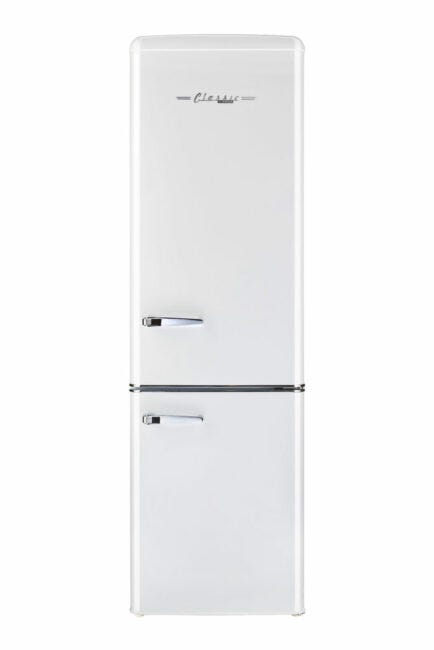 Off-Grid Classic Retro by Unique 10 cu. ft. Solar Powered DC Bottom Mount Refrigerator UGP-275L W