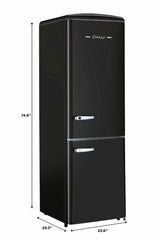 Classic Retro by Unique 12 cu. ft. Electric Bottom-Mount Refrigerator UGP-330L B AC-Black