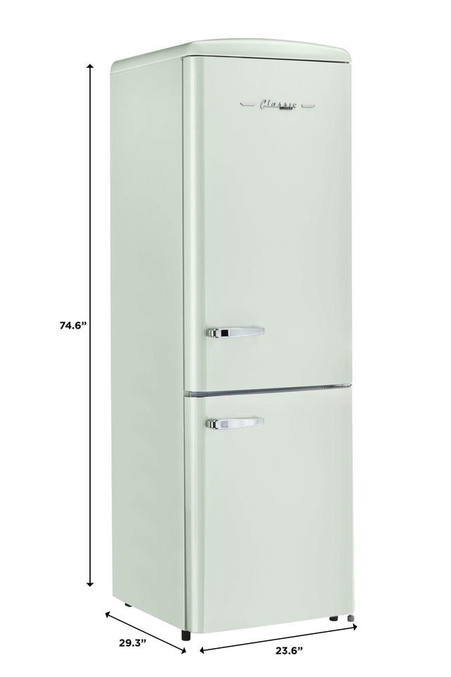 Classic Retro by Unique 12 cu. ft. Electric Bottom-Mount Refrigerator UGP-330L T AC-Turquoise