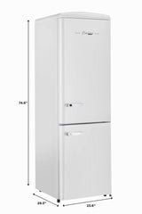 Classic Retro by Unique 12 cu. ft. Electric Bottom-Mount Refrigerator UGP-330L W AC-White