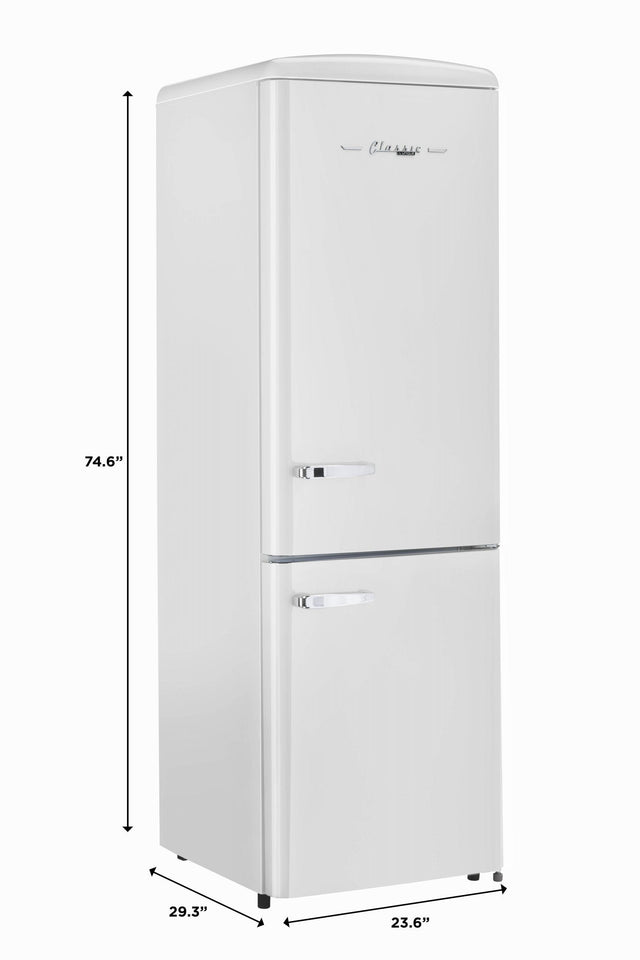 Classic Retro by Unique 12 cu. ft. Electric Bottom-Mount Refrigerator UGP-330L W AC-White