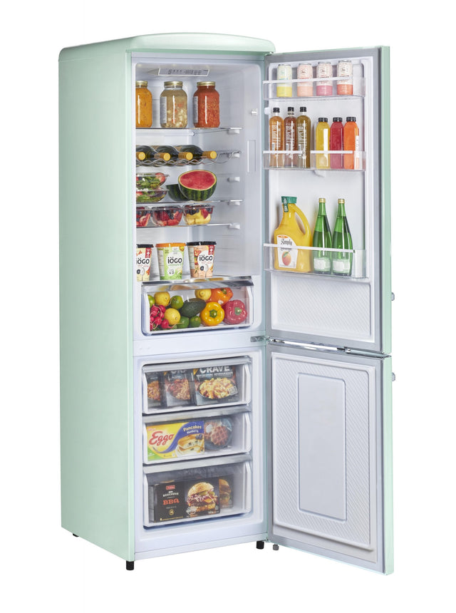 Classic Retro by Unique 12 cu. ft. Electric Bottom-Mount Refrigerator UGP-330L T AC-Turquoise