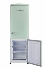 Classic Retro by Unique 12 cu. ft. Electric Bottom-Mount Refrigerator UGP-330L LG AC-Summer Mint Green