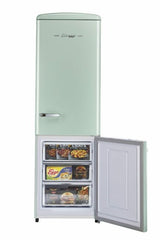 Classic Retro by Unique 12 cu. ft. Electric Bottom-Mount Refrigerator UGP-330L LG AC-Summer Mint Green