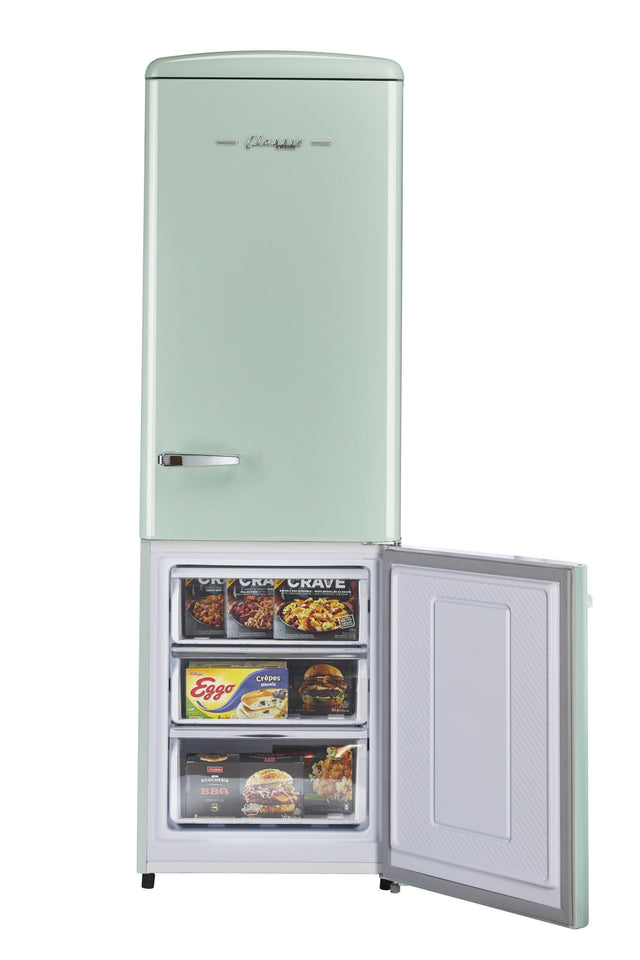 Classic Retro by Unique 12 cu. ft. Electric Bottom-Mount Refrigerator UGP-330L T AC-Turquoise