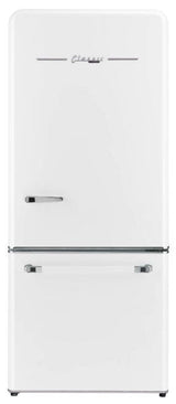 Classic Retro by Unique 18 cu. ft. Electric Bottom-Mount Refrigerator UGP-510L W AC