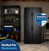 GE® 25 Cu. Ft. Icemaker Ready and Garage Ready Side-By-Side Refrigerator GUS25MGYBB