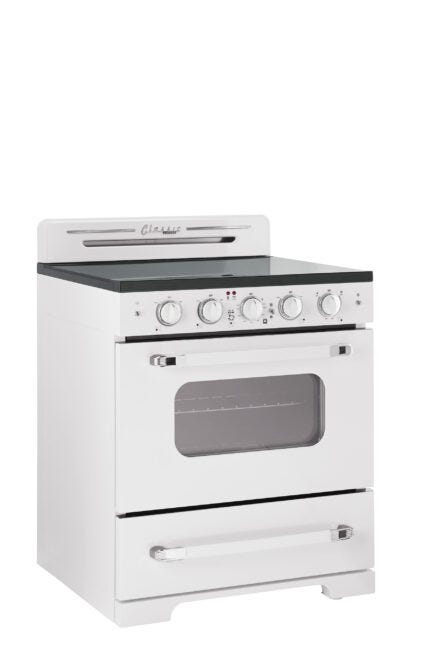 Classic Retro by Unique 30” Electric Range with Convection Oven UGP-30CR EC W