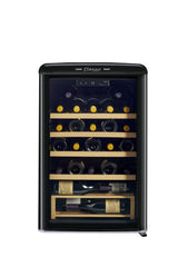 Classic Retro by Unique 28-Bottle Electric Wine Cooler UGP-125CR B WF-Black