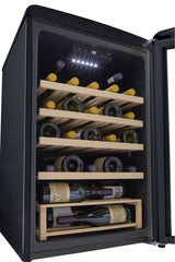 Classic Retro by Unique 28-Bottle Electric Wine Cooler UGP-125CR B WF-Black