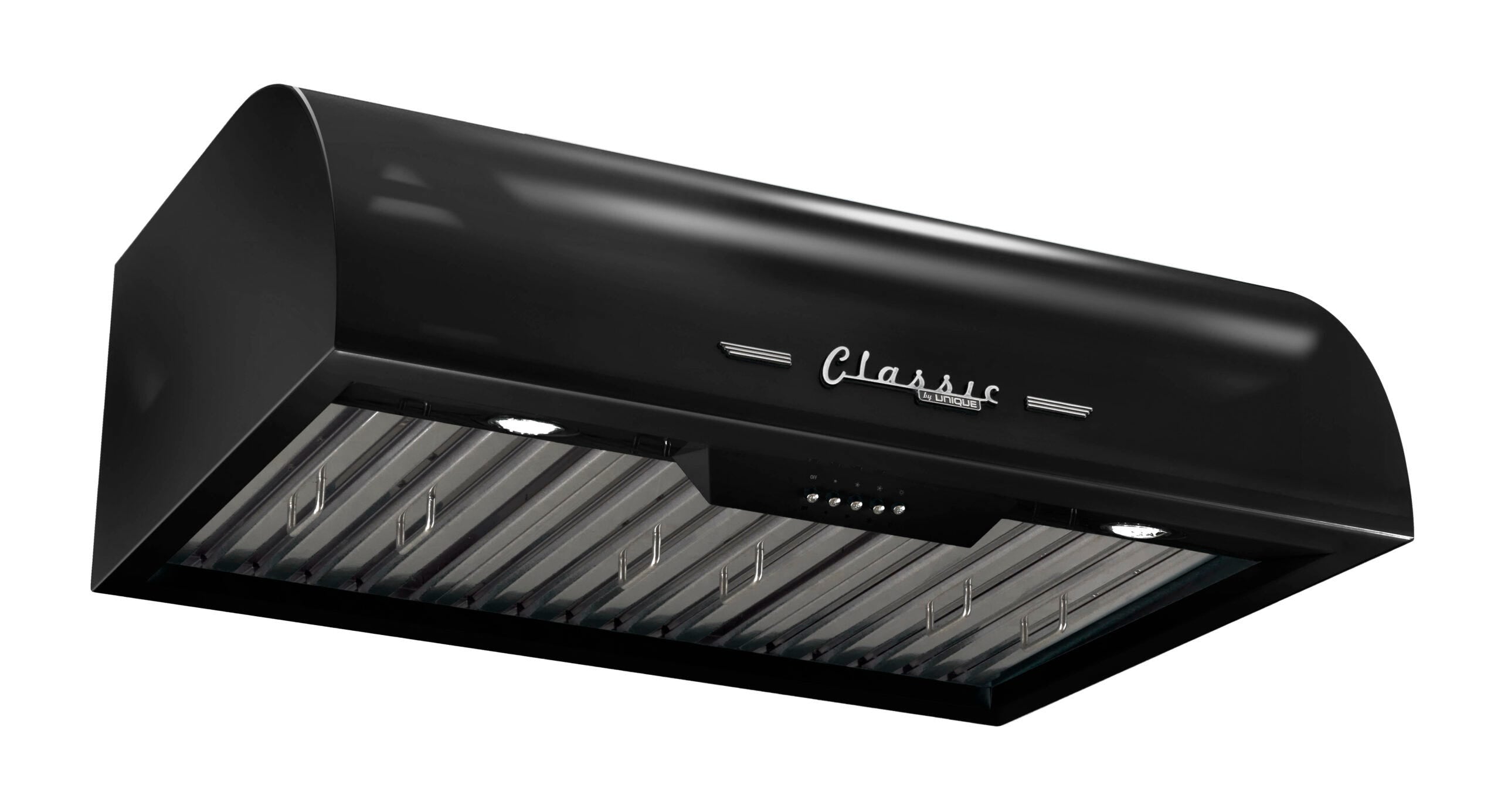 Unique 30' Classic Retro Midnight Black Range Hood UGP-30CR RH B