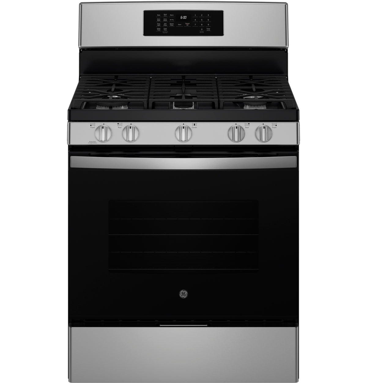 GE 30" Free-Standing Gas Convection Range with No Preheat Air Fry JGB670SZSS
