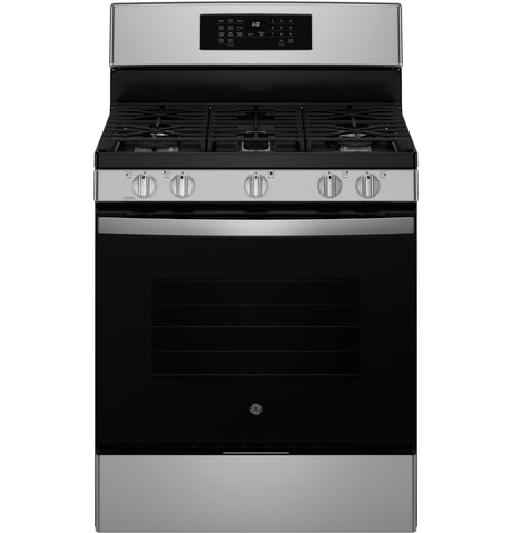 GE 30" Free-Standing Gas Convection Range with No Preheat Air Fry JGB670SZSS