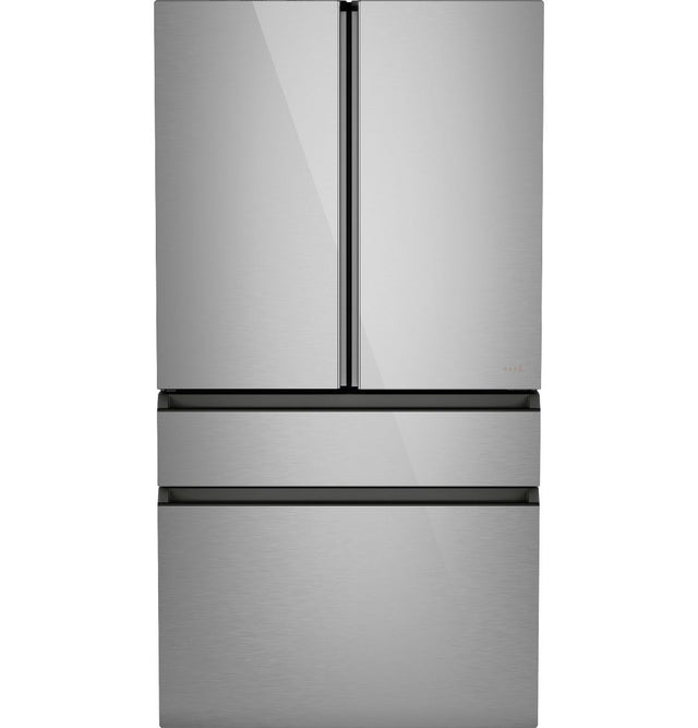 Café ENERGY STAR 29 Cu. Ft. Smart 4-Door French-Door Refrigerator in Platinum Glass CGE29DM5TS5