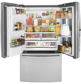 GE Profile Series 22.2 Cu. Ft. Counter-Depth French-Door Refrigerator with Door In Door and Hands-Free AutoFill PYD22KYNFS