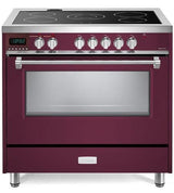 Verona 36" Designer Electric Range VDFSEE365BU-Burgundy