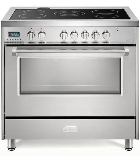 Verona 36" Designer Electric Range VDFSEE365SS-Stainless Steel