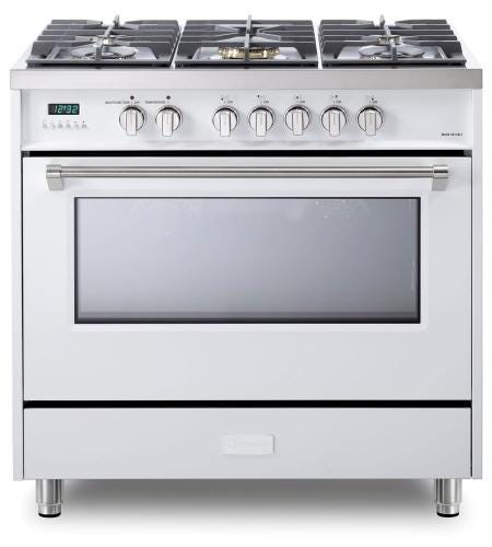 Verona 36" Dual Fuel - Designer Series VDFSGE365W-Matte White