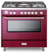 Verona 36" Designer Gas Range VDFSGG365BU-Burgundy