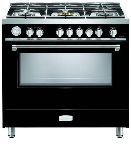 Verona 36" Designer Gas Range VDFSGG365GB-Black