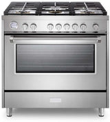 Verona 36" Designer Gas Range VDFSGG365SS-Stainless Steel