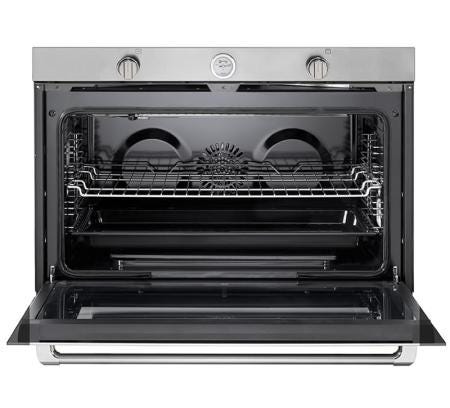Verona VEBIG30NSS 30 inch Built-In Gas Single Wall Oven with 3.5 cu. ft. Capacity and Convection (Stainless Steel)