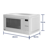 GE® 1.0 Cu. Ft. Capacity Countertop Convection Microwave Oven with Air Fry GCST10A1WWW