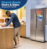 GE 24.2 Cu. Ft. Counter-Depth Side-By-Side Refrigerator with Internal Dispenser and In-Door Icemaker GKS24NYYFS