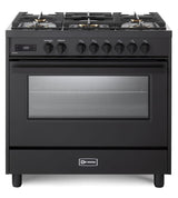 Verona 36" Ultima Midnight Dual Fuel Range VMFSGE365EE