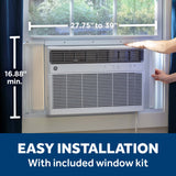 GE® 8,000 BTU Smart Heat/Cool Electronic Window Air Conditioner for Medium Rooms up to 350 sq. ft. AWGH08WWF