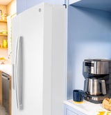 GE® 27.9 Cu. Ft. Side-By-Side Refrigerator with Extra Tall Dispenser and In-Door Icemaker GSS28NGYWW