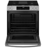 GE® 30" Slide-In Front Control Gas Range with Crisp Mode GGS500SVSS