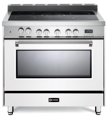 Verona 36" Prestige Electric Single Oven Range VPFSEE365W-White