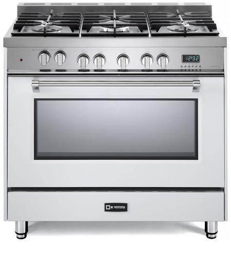 Verona 36" Prestige Dual Fuel Single Oven Range VPFSGE365W-White