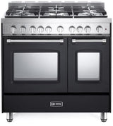 Verona 36" Prestige Gas Double Oven Range VPFSGG365DE-Matte Black