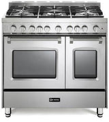 Verona 36" Prestige Gas Double Oven Range VPFSGG365DSS-Stainless Steel