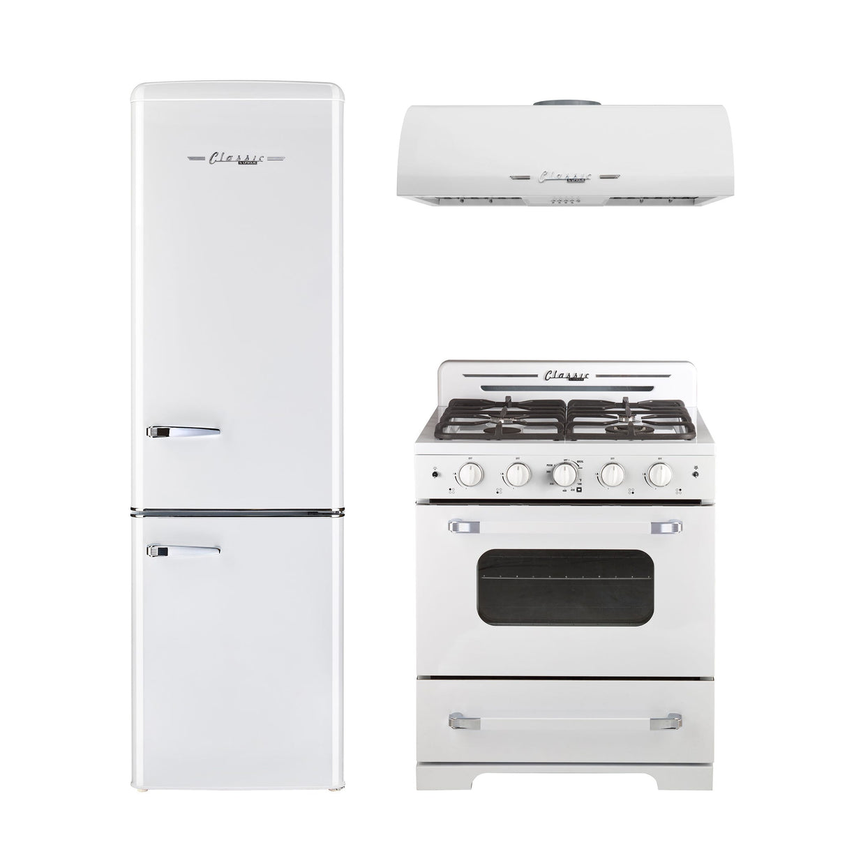 Unique 30' Classic Retro Marshmallow White Range Hood UGP-30CR RH W