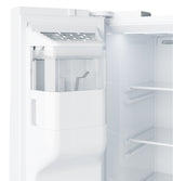 GE 23.6 Cu. Ft. Counter-Depth Side-By-Side Refrigerator with Extra Tall Dispenser and In-Door Icemaker GZS24NGYWW