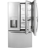 GE Profile Series 22.2 Cu. Ft. Counter-Depth French-Door Refrigerator with Door In Door and Hands-Free AutoFill PYD22KYNFS