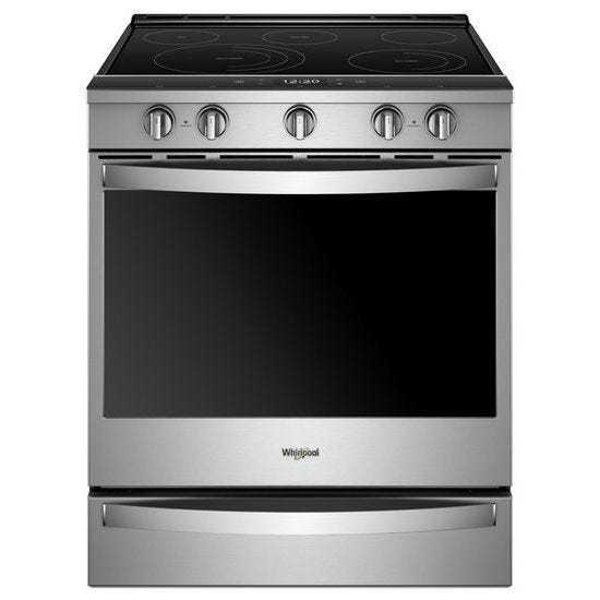 Whirlpool 6.4 Cu. Ft. Smart Slide-in Electric Range with Frozen Bake Technology WEE750H0HZ