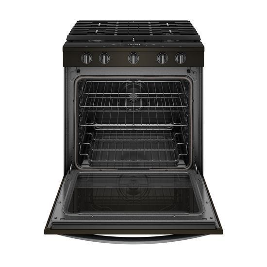 Whirlpool 5.8 Cu. Ft. Smart Slide-in Gas Range with EZ-2-Lift Hinged Cast-iron Grates WEG750H0HV