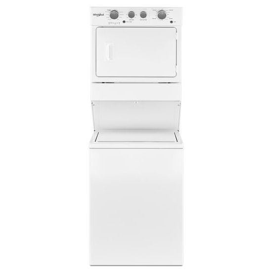 Whirlpool 3.5 cu.ft Electric Stacked Laundry Center 9 Wash cycles and AutoDry WET4027HW