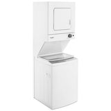 Whirlpool 1.6 cu.ft Electric Stacked Laundry Center 6 Wash cycles and Wrinkle Shield WET4124HW