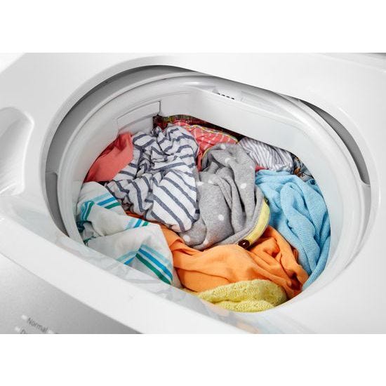 Whirlpool 1.6 cu.ft Electric Stacked Laundry Center 6 Wash cycles and Wrinkle Shield WET4124HW