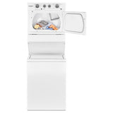 Whirlpool 3.5 cu.ft Long Vent Electric Stacked Laundry Center 9 Wash cycles and AutoDry WETLV27HW