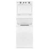 Whirlpool 3.5 cu.ft Long Vent Electric Stacked Laundry Center 9 Wash cycles and AutoDry WETLV27HW