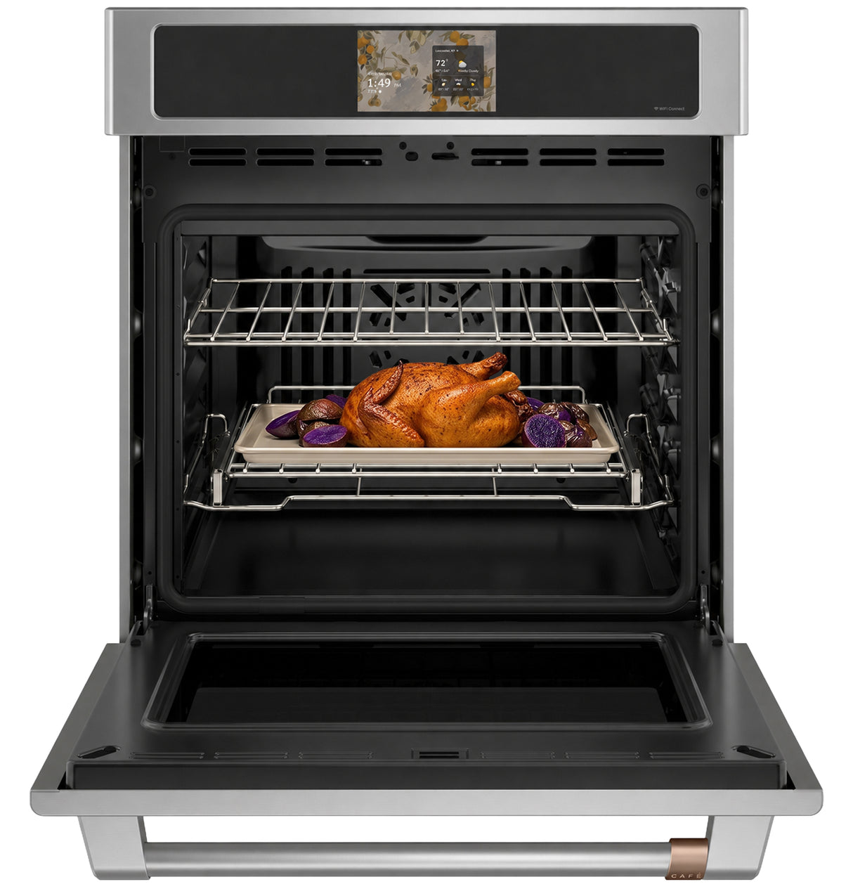 CAFÉ™ 27" Smart Single Wall Oven with Convection CKS70DP2ZS1