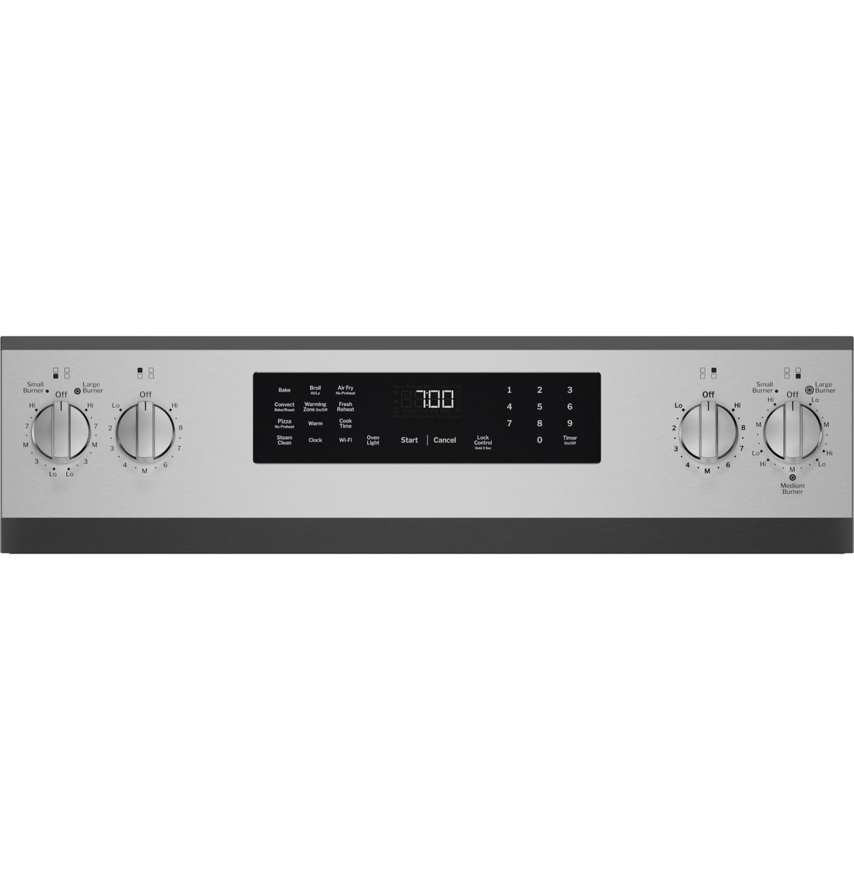 GE Profile™ ENERGY STAR® 30” Smart Free-Standing Electric Convection Range with No Preheat Air Fry and EasyWash™ Oven Tray PRF700AYFS