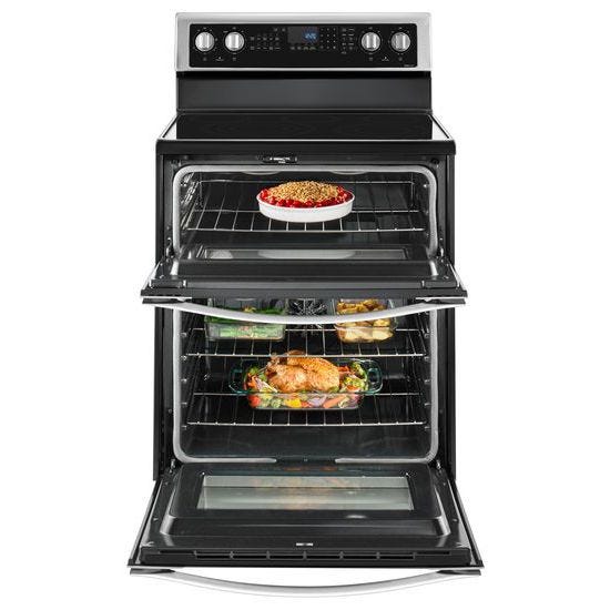 Whirlpool® 6.7 Cu. Ft. Electric Double Oven Range with True Convection WGE745C0FS