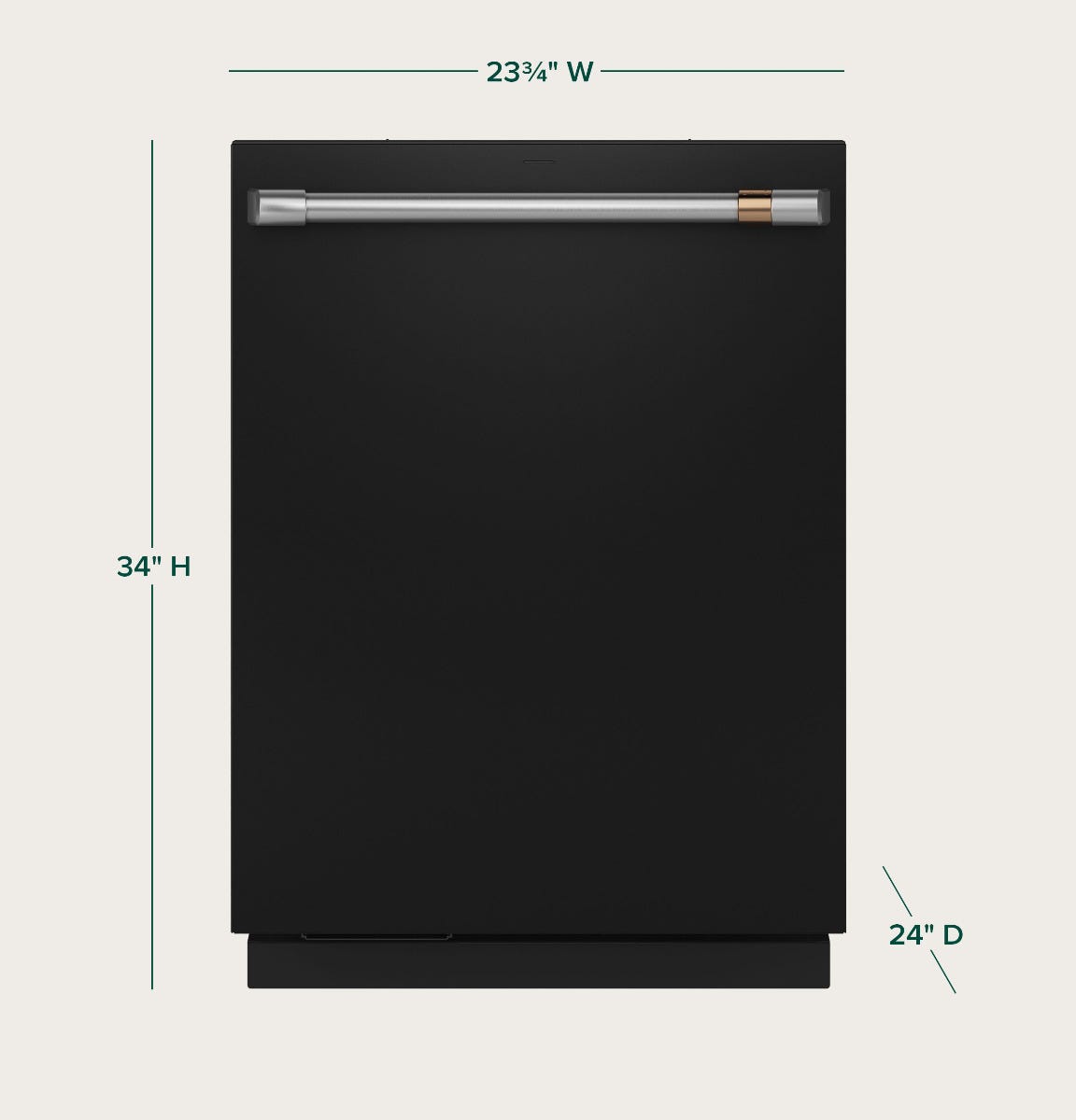 Café™ Smart Stainless Steel Interior Dishwasher with Sanitize and Ultra Wash & Dual Convection Ultra Dry CDT888P3VD1